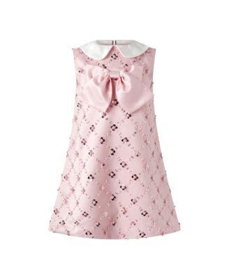 Girls' Peter Pan Collar Sequin Party Dress - Little Kid by RACHEL RILEY
