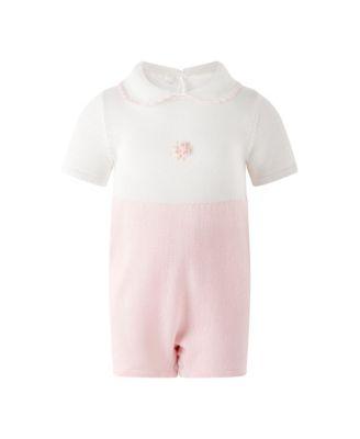 Girls' Pima Rose Embroidered Babysuit - Baby by RACHEL RILEY