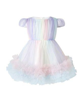 Girls' Rainbow Tulle Party Dress - Baby by RACHEL RILEY