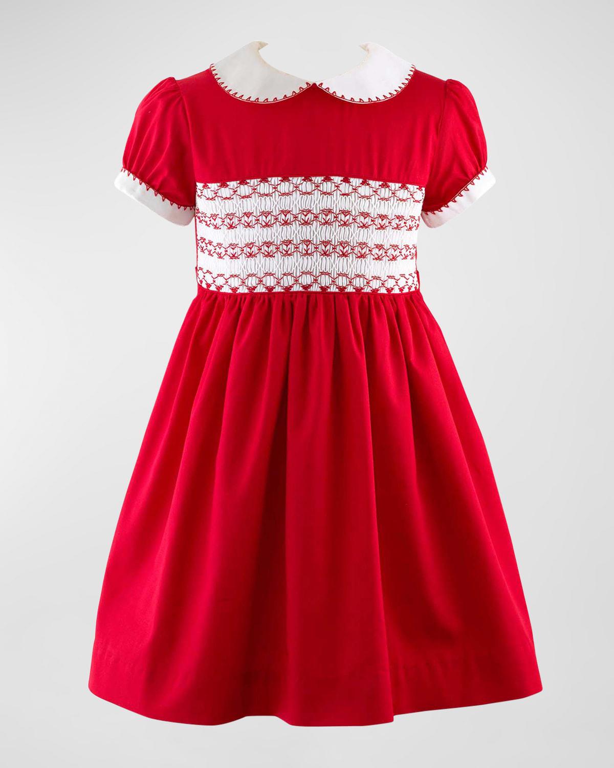 Girl's Smocked Festive Dress, Size 2-10 by RACHEL RILEY