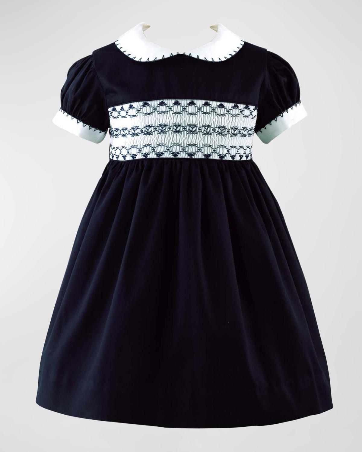 Girl's Smocked Festive Dress W/ Bloomers, Size 6M-24M by RACHEL RILEY