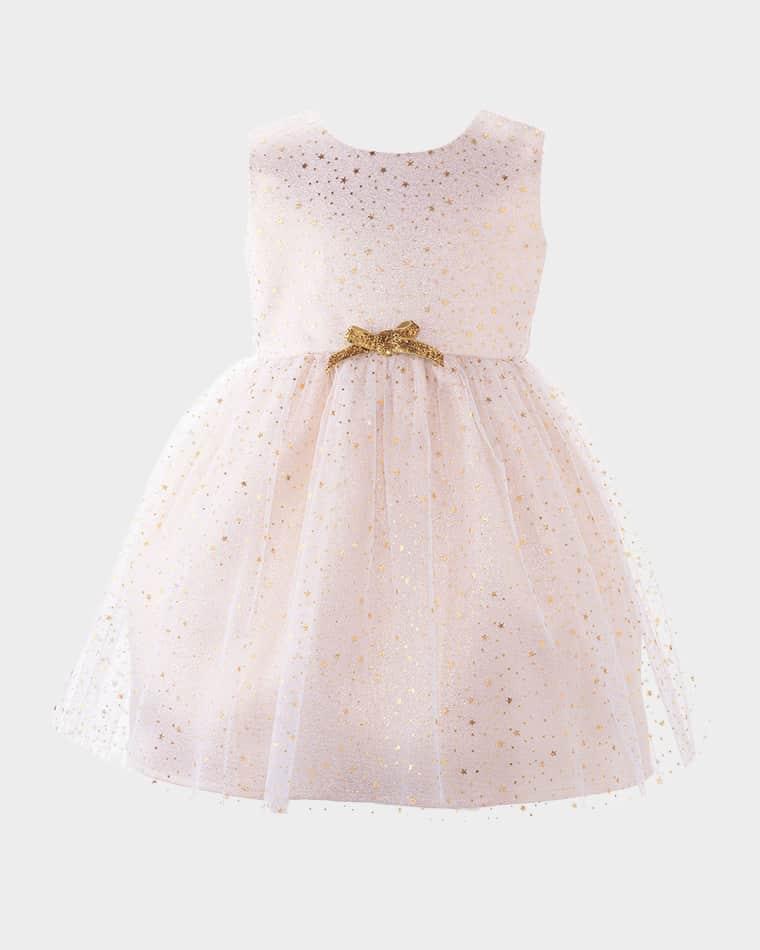 Girl's Sparkle Star Tulle Dress, Size 6M-24M by RACHEL RILEY