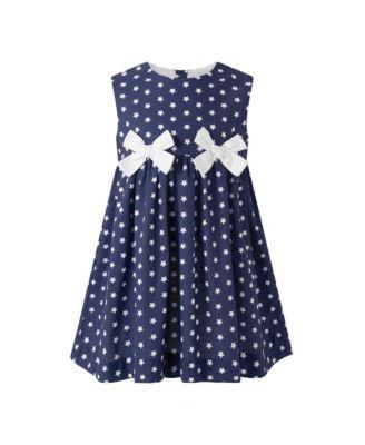 Girl's Star Print Bow Dress - Little Kid by RACHEL RILEY