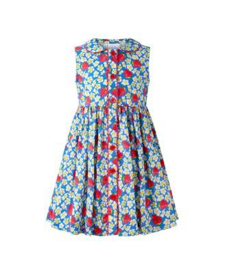 Girls' Strawberry Button-Front Dress - Little Kid by RACHEL RILEY