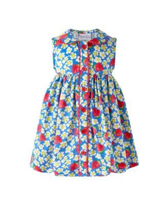 Girls' Strawberry Button-Front Dress and Bloomers - Baby by RACHEL RILEY