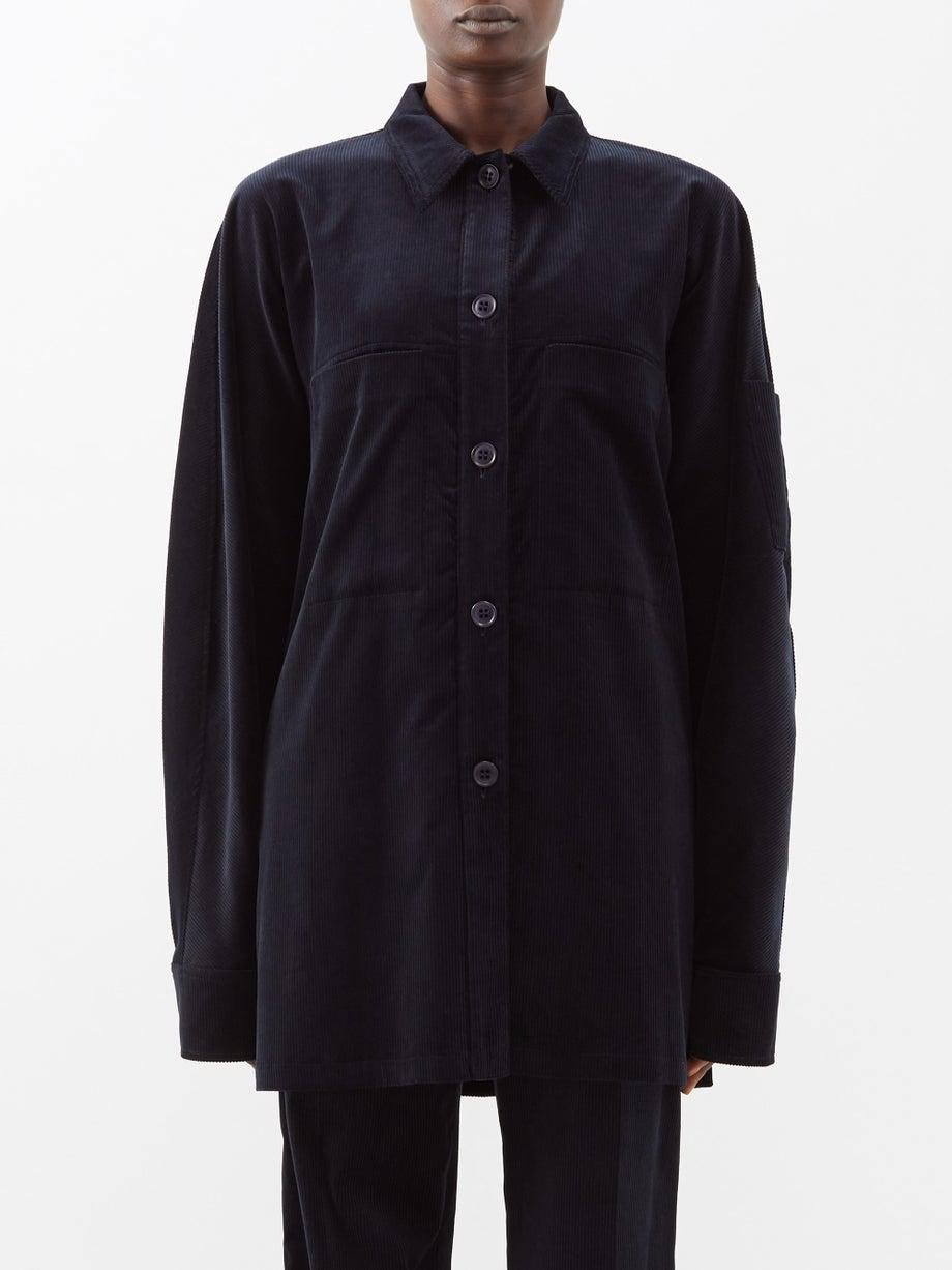 Cotton and cashmere-blend corduroy overshirt by RAEY