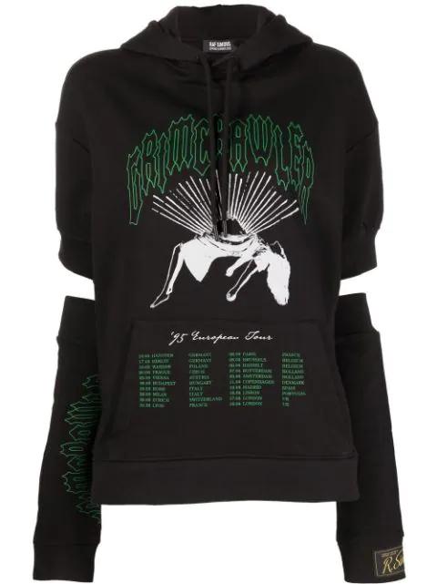 Grimrawler-print hoodie by RAF SIMONS