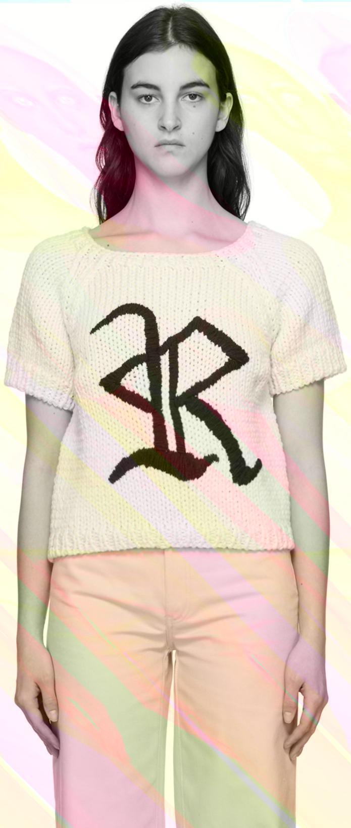 Off-White Bulky Sweater by RAF SIMONS