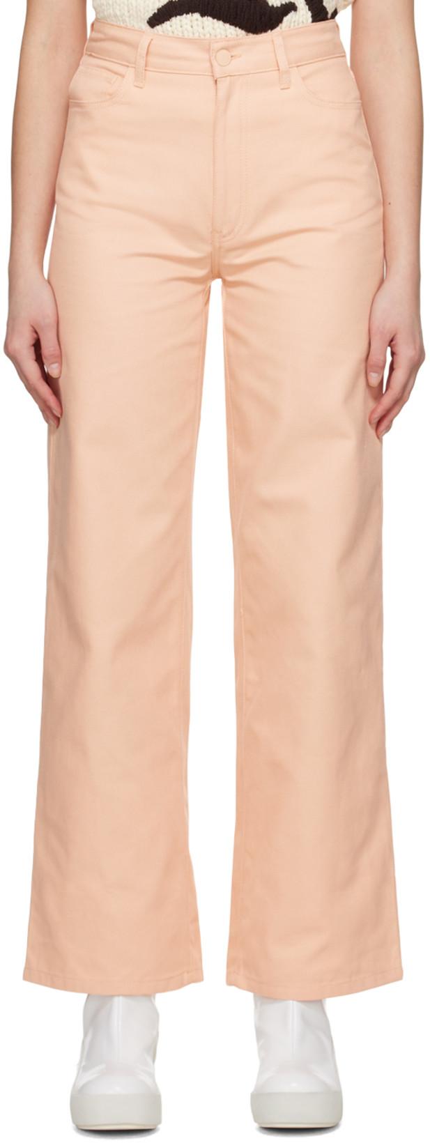 Pink Workwear Jeans by RAF SIMONS