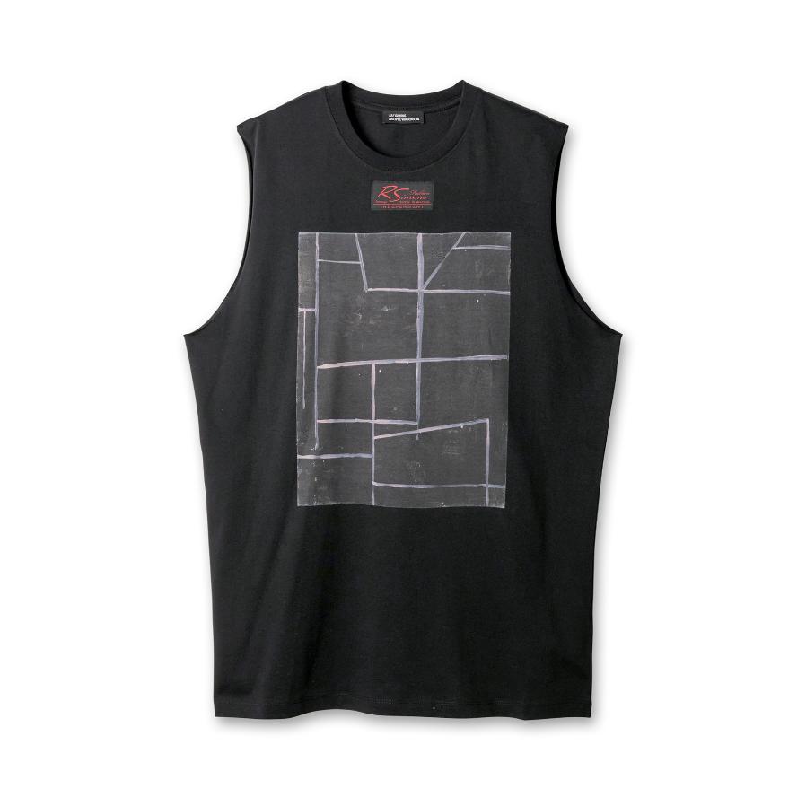 RAF SIMONS - Men's Sleeveless Oversized T-Shirt - (Black) by RAF SIMONS