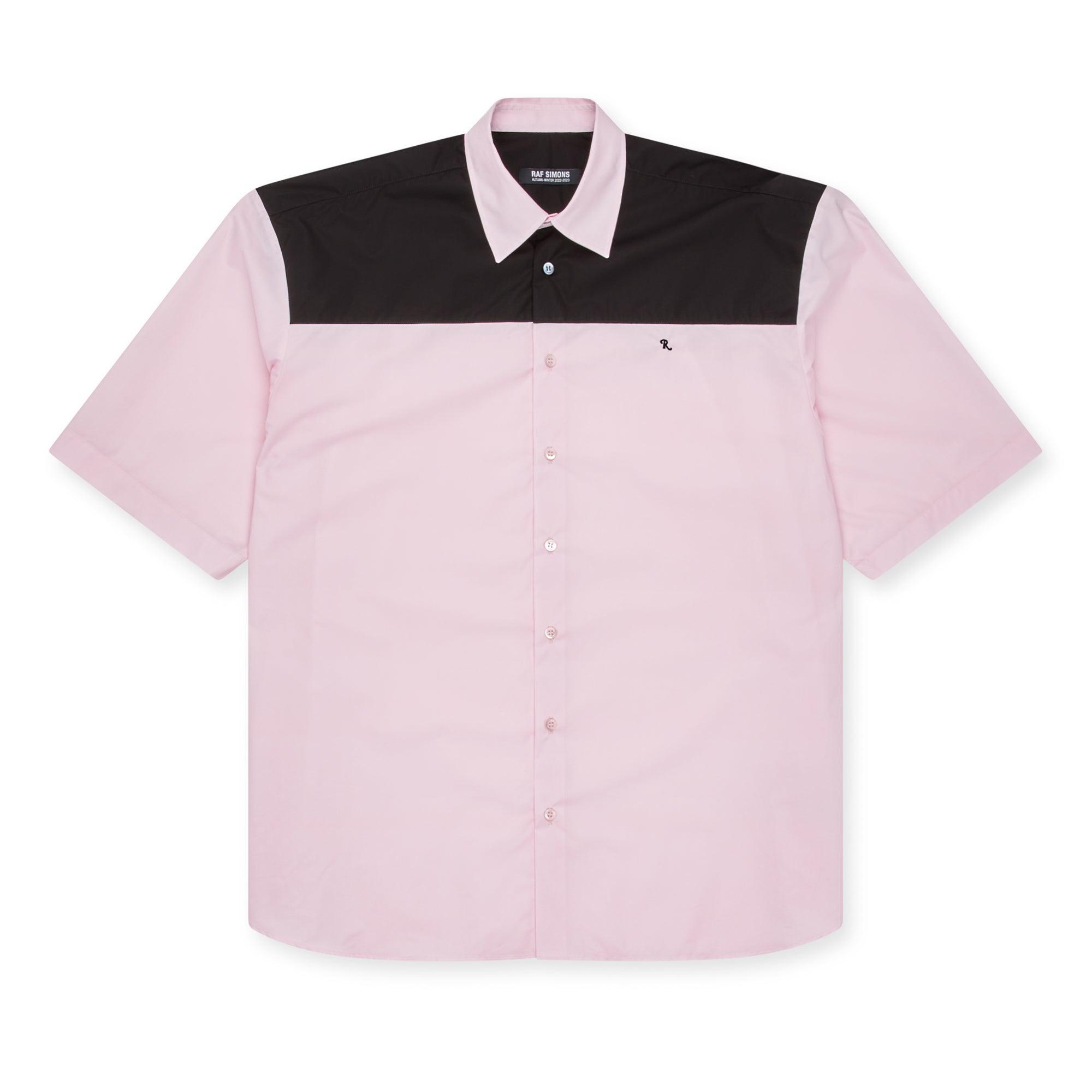 Raf Simons - Men’s Americano Bicolor Shirt - (Light Pink) by RAF SIMONS