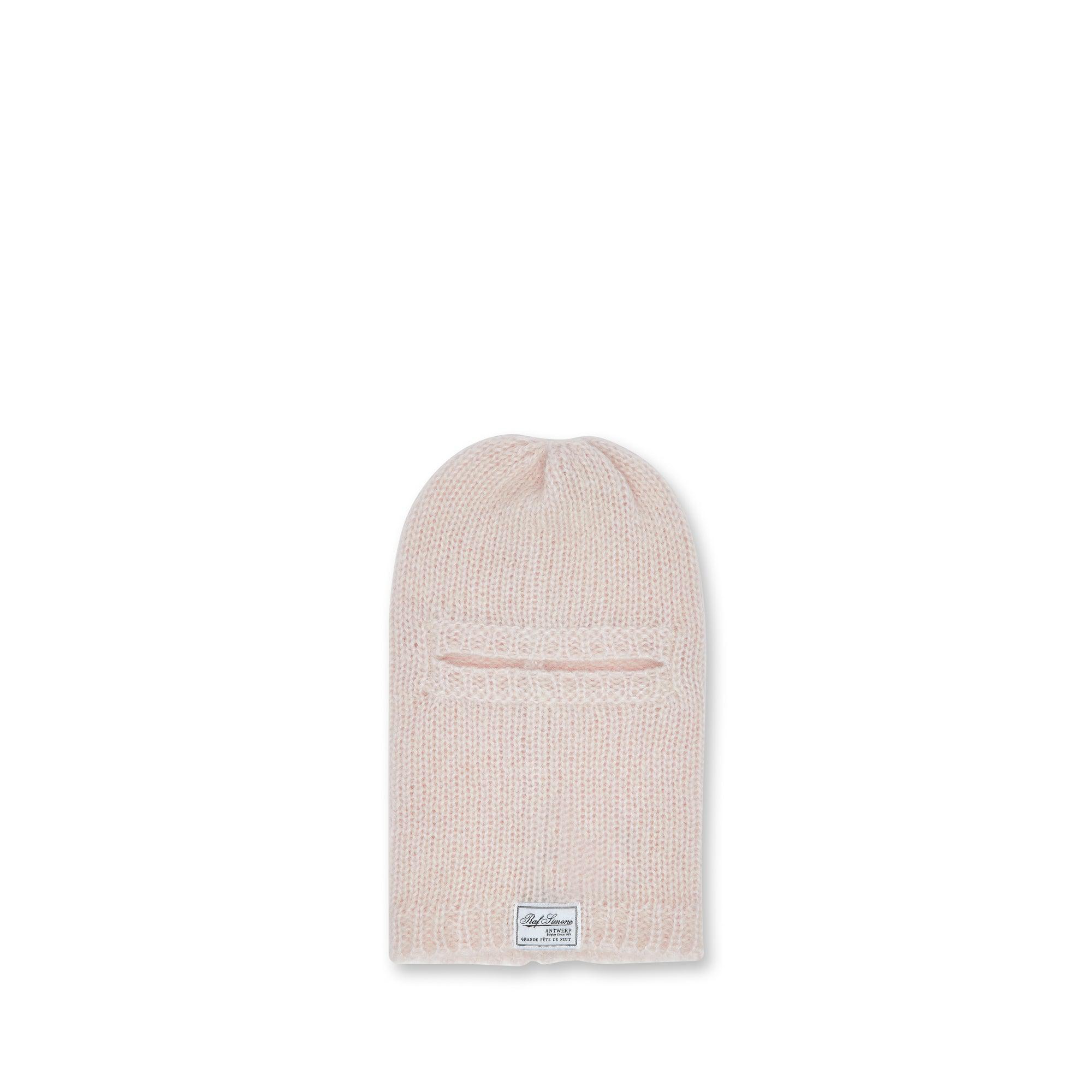 Raf Simons - Men’s Mohair Balaclava - (Light Pink) by RAF SIMONS