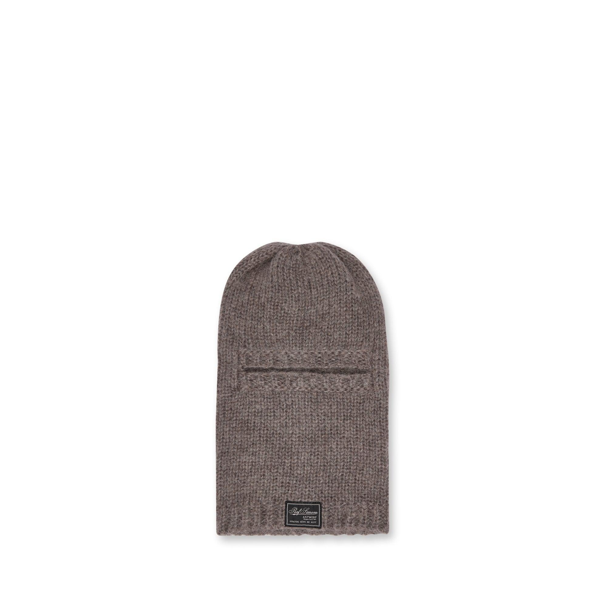 Raf Simons - Men’s Mohair Balaclava - (Taupe) by RAF SIMONS