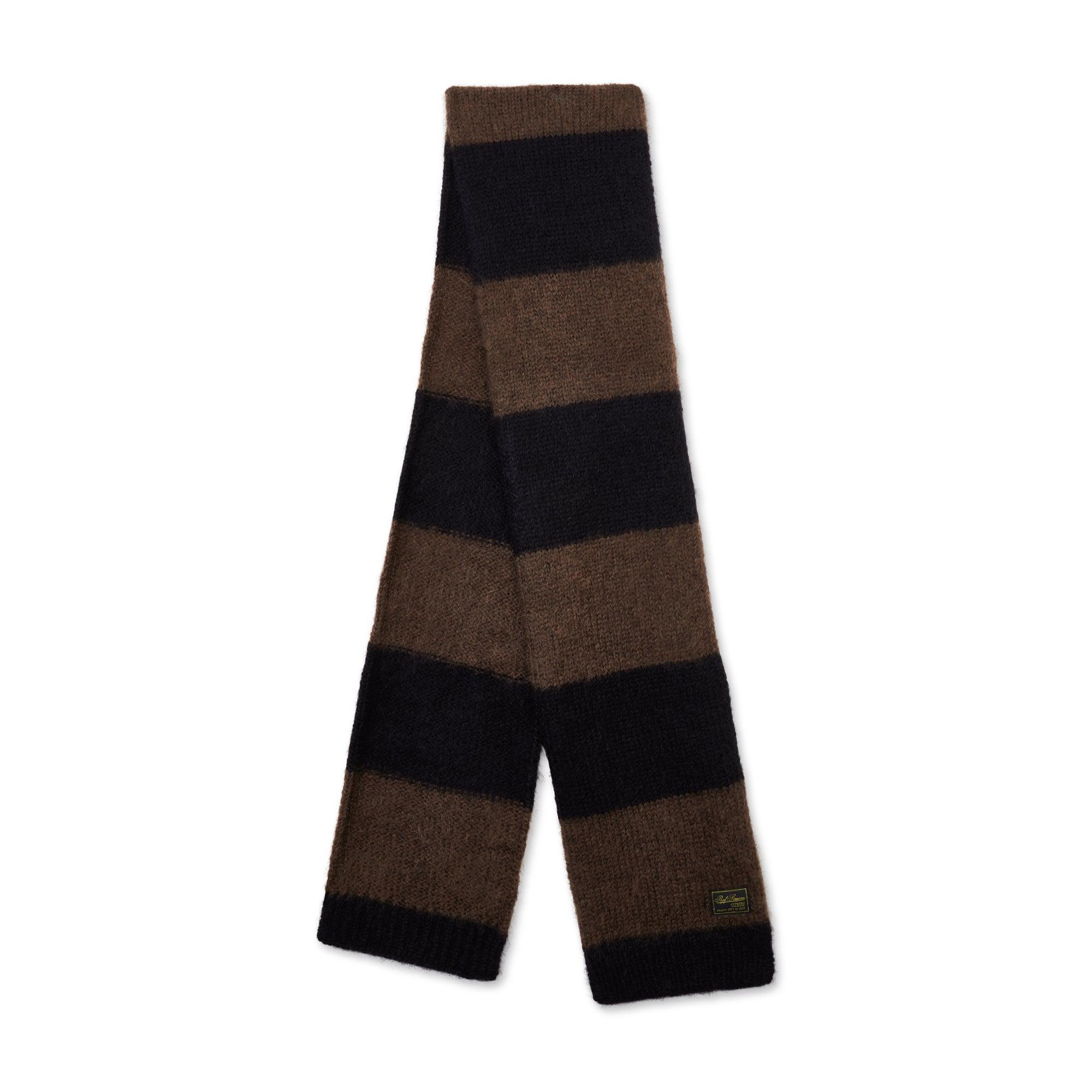 Raf Simons - Mohair Scarf - (Black/Brown) by RAF SIMONS