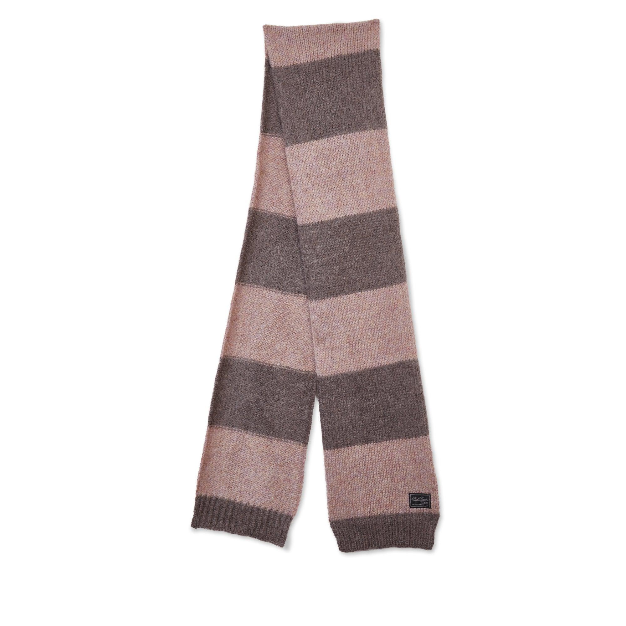 Raf Simons - Mohair Scarf - (Brown/Pastel Violet) by RAF SIMONS