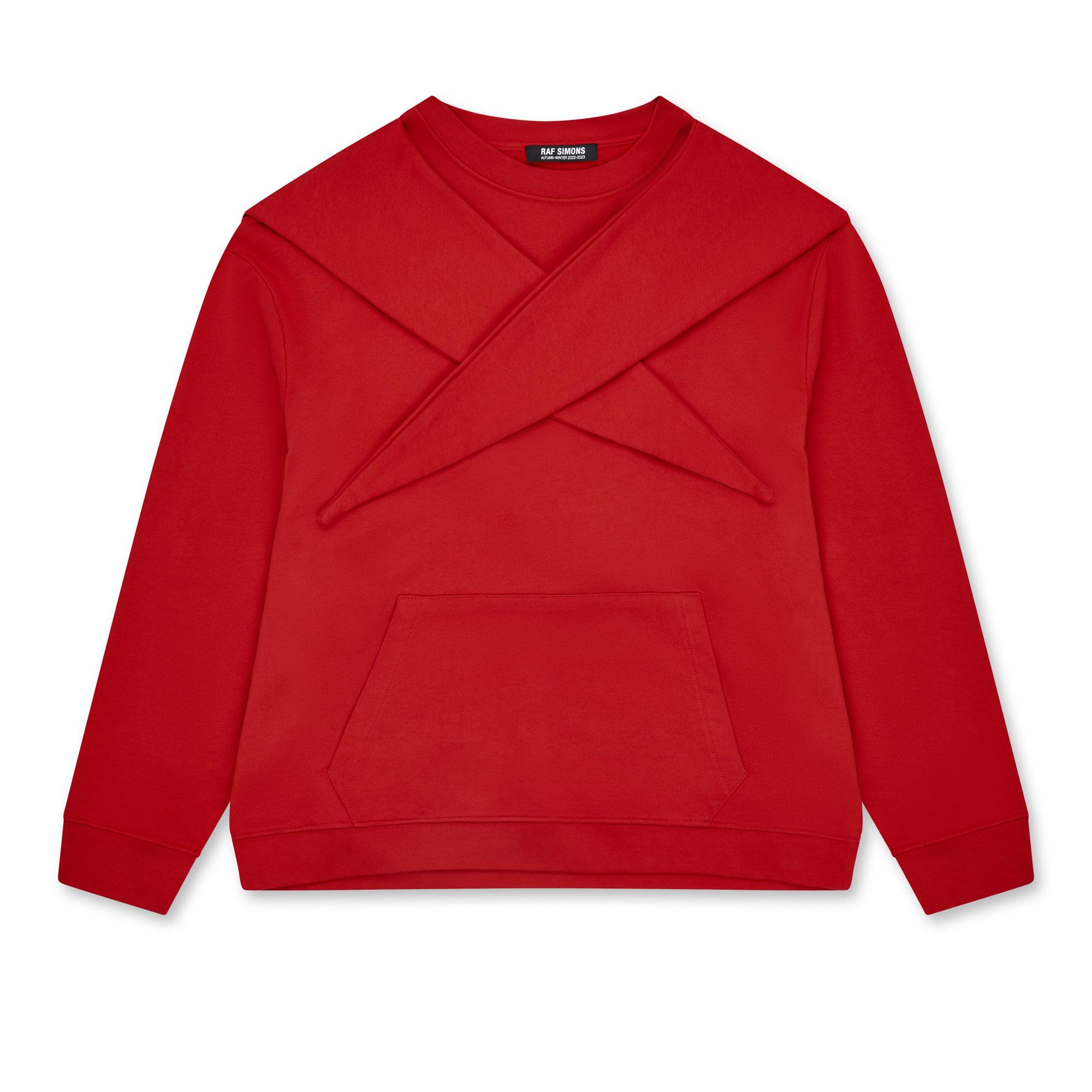 Raf Simons - Women’s Regular Fit Knot Hoodie - (Red) by RAF SIMONS
