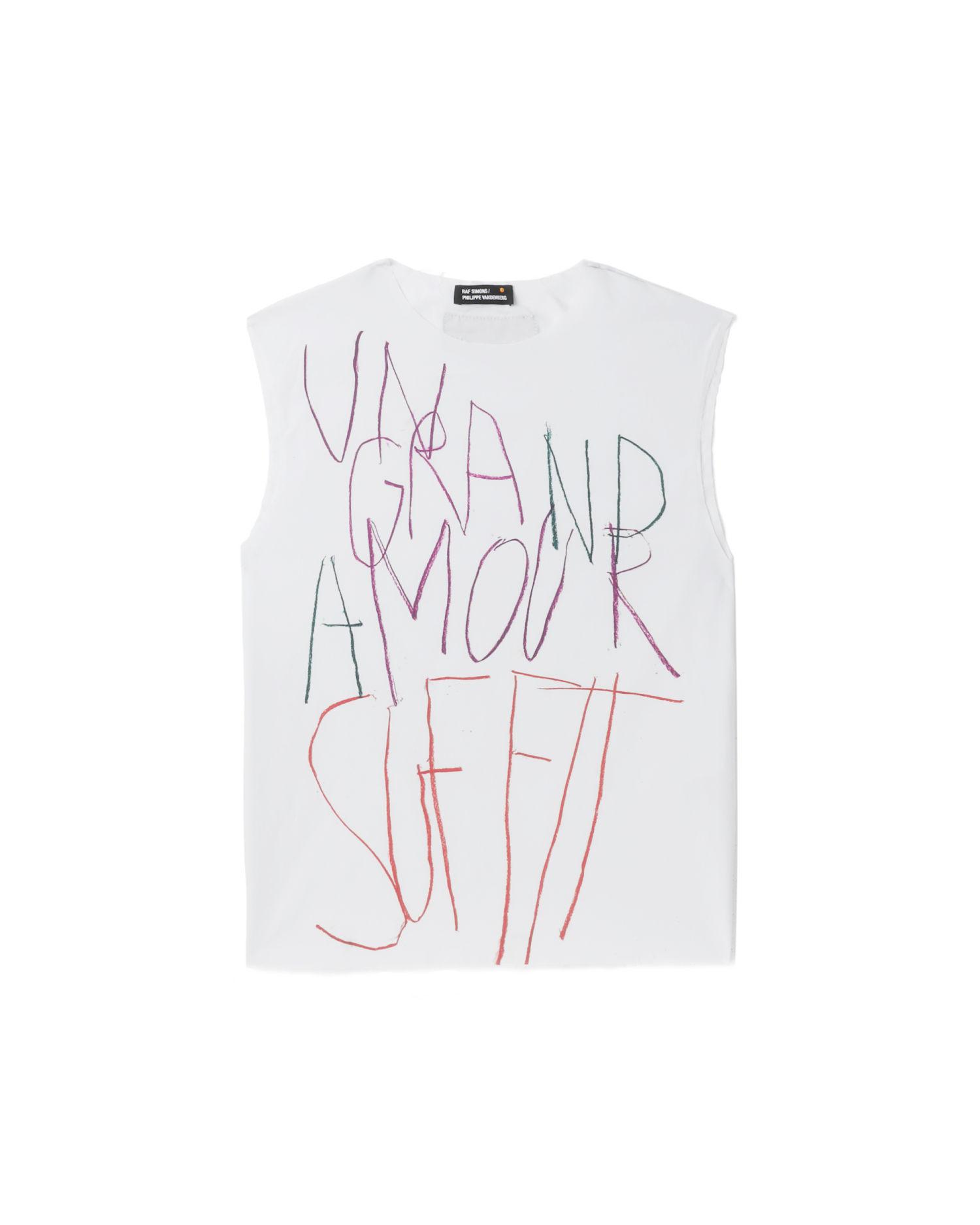 Shirting sleeveless top by RAF SIMONS