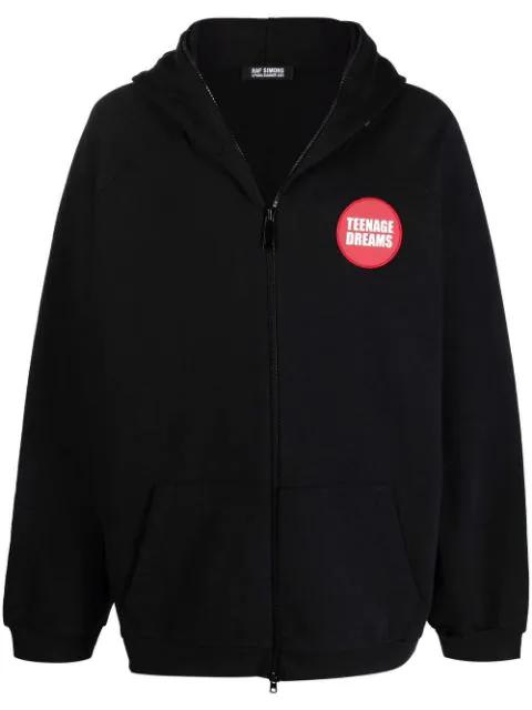 Teenage Dreams zipped hoodie by RAF SIMONS