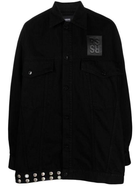 fringe-detail denim jacket by RAF SIMONS