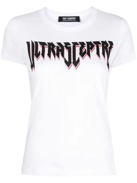 graphic-print cotton T-shirt by RAF SIMONS