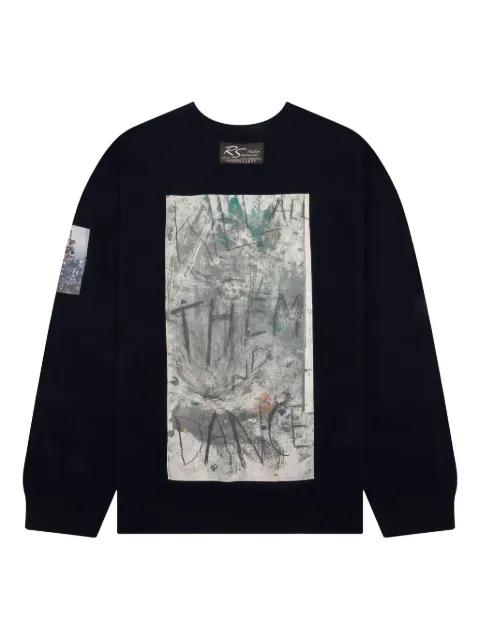 graphic-print sweater by RAF SIMONS