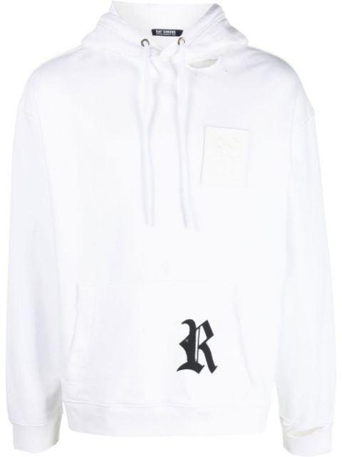 logo patch hoodie by RAF SIMONS