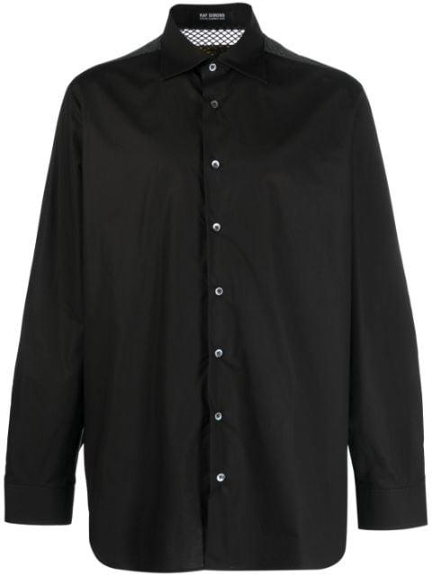 logo-patch long-sleeve shirt by RAF SIMONS