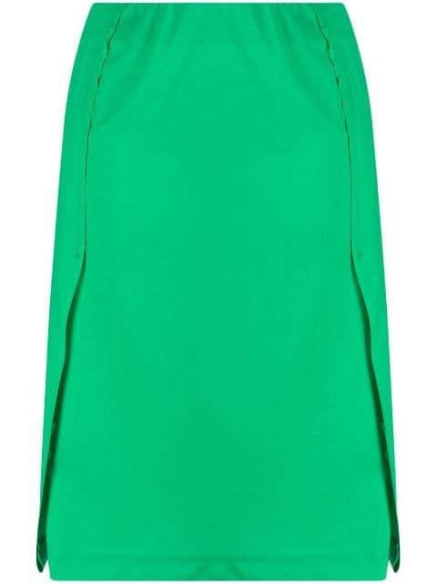pleated-panel midi skirt by RAF SIMONS