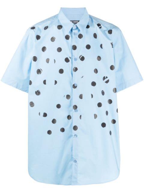 polka dot print cotton shirt by RAF SIMONS