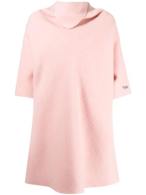scarf-neck jumper by RAF SIMONS