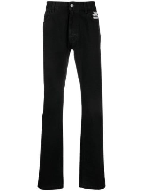slim-fit denim jeans by RAF SIMONS