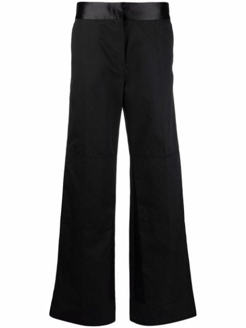 tonal high-waisted trousers by RAF SIMONS
