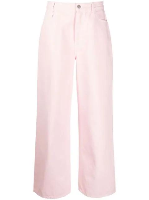 wide-leg denim jeans by RAF SIMONS