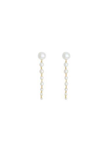 Lumora chandelier pearl drop earrings by RAGBAG