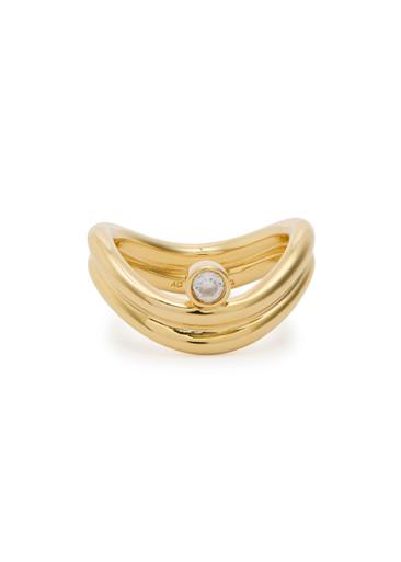 Odile 18kt gold-plated ring by RAGBAG