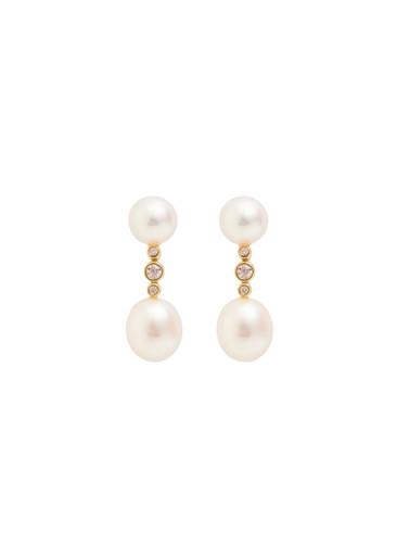 Odile Pearl 18kt gold-plated drop earrings by RAGBAG