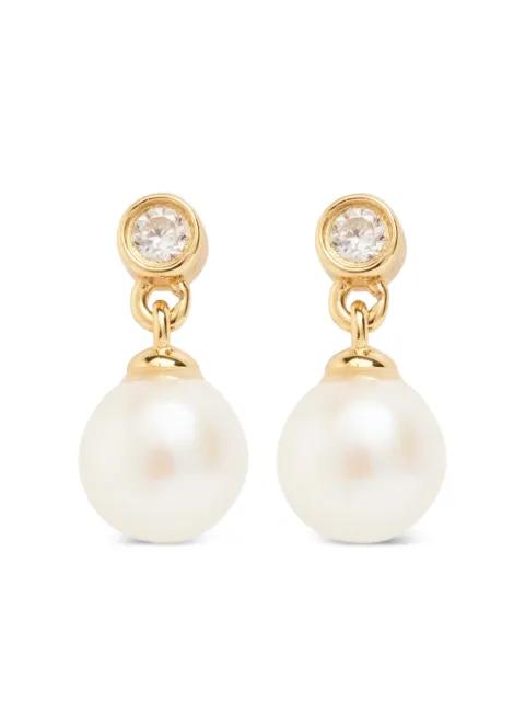 mini Odile pearl drop earrings by RAGBAG STUDIO