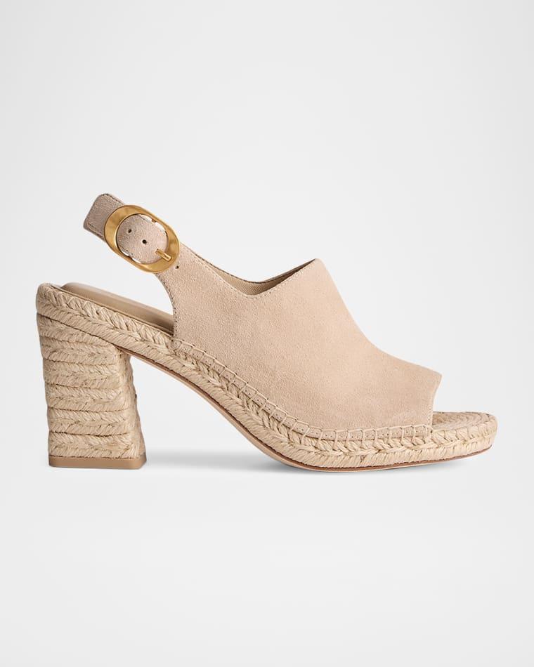 75mm Gigi Suede Espadrille Slingback Sandals by RAG&BONE