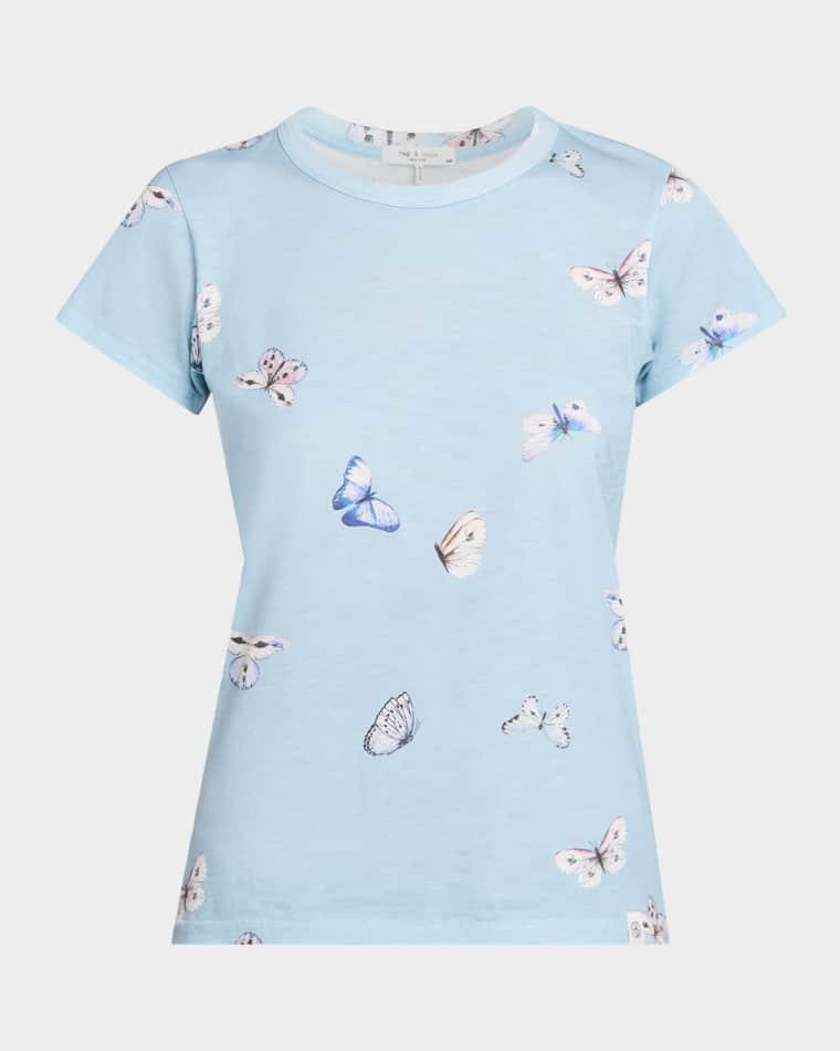 All-Over Butterfly Graphic Tee by RAG&BONE