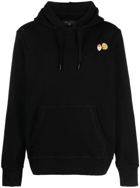Apple drawstring cotton hoodie by RAG&BONE