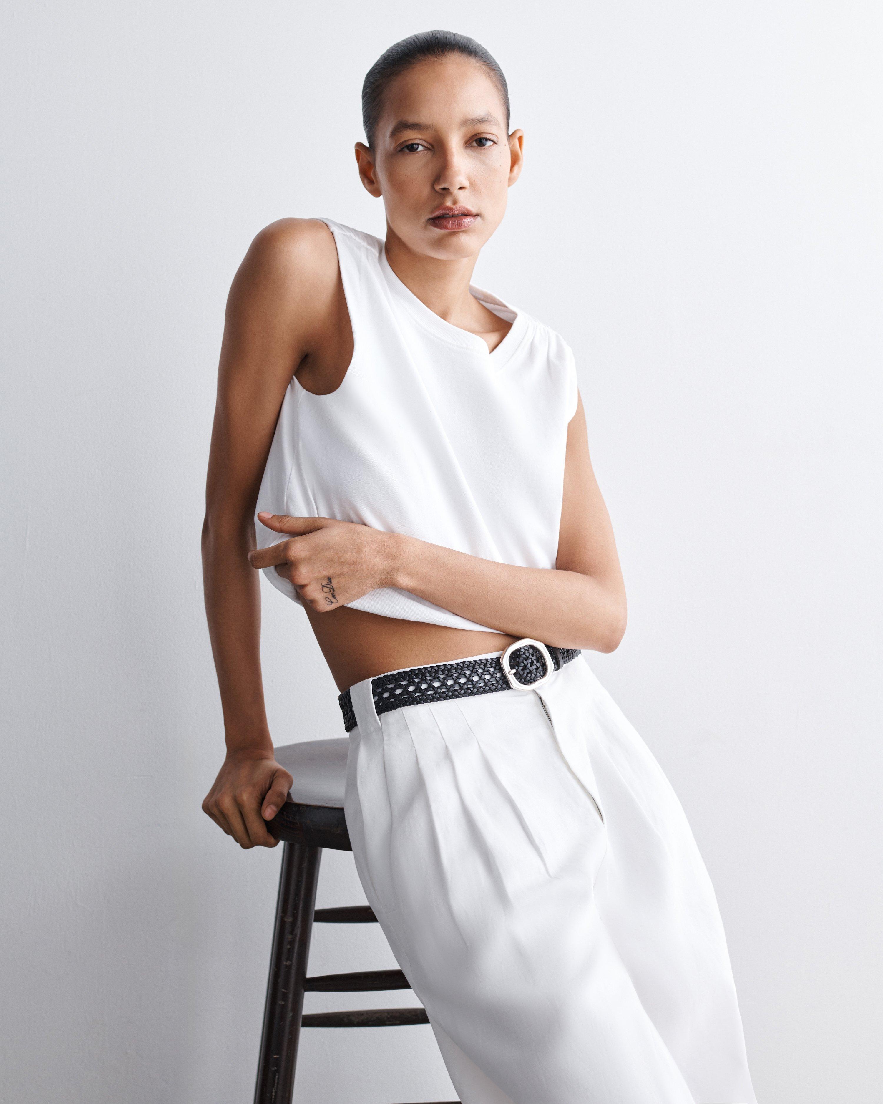 Audrey Woven Italian Leather Belt by RAG&BONE