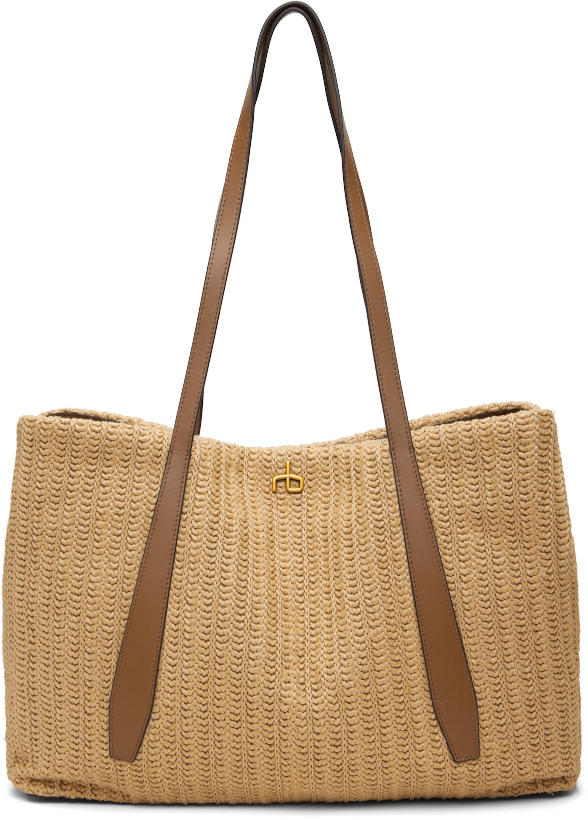 Beige Chelsea Straw Tote by RAG&BONE