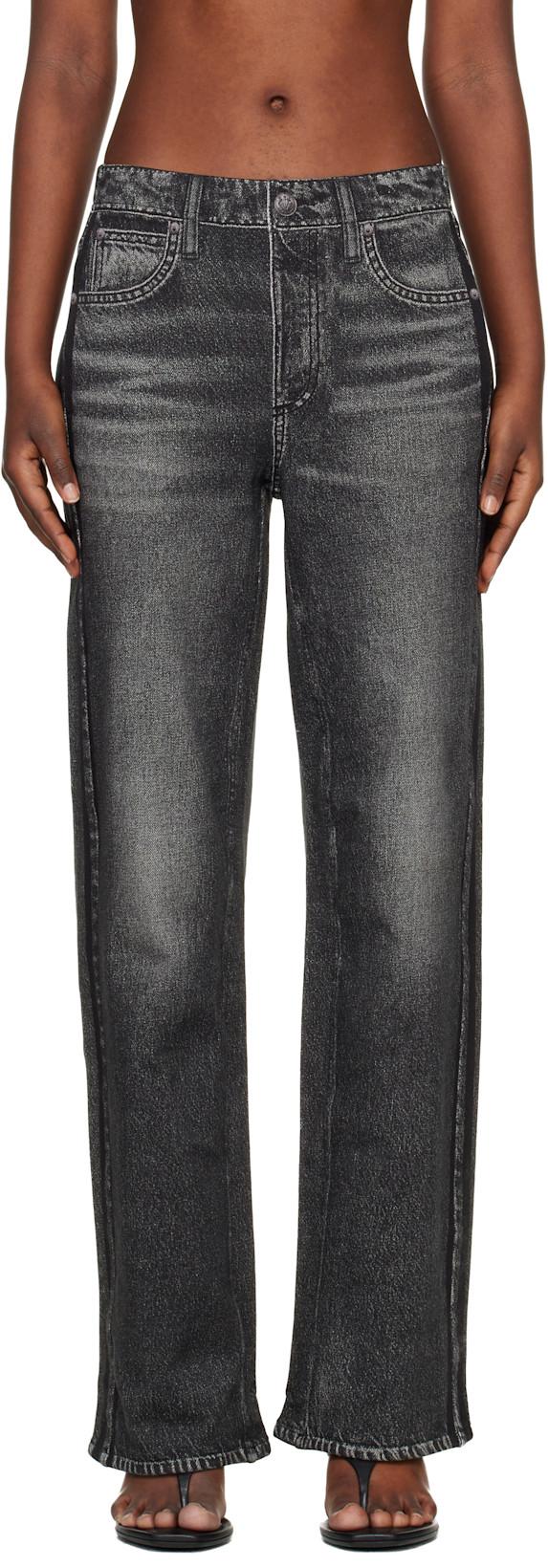 Black Miramar Wide-Leg Track Pants by RAG&BONE