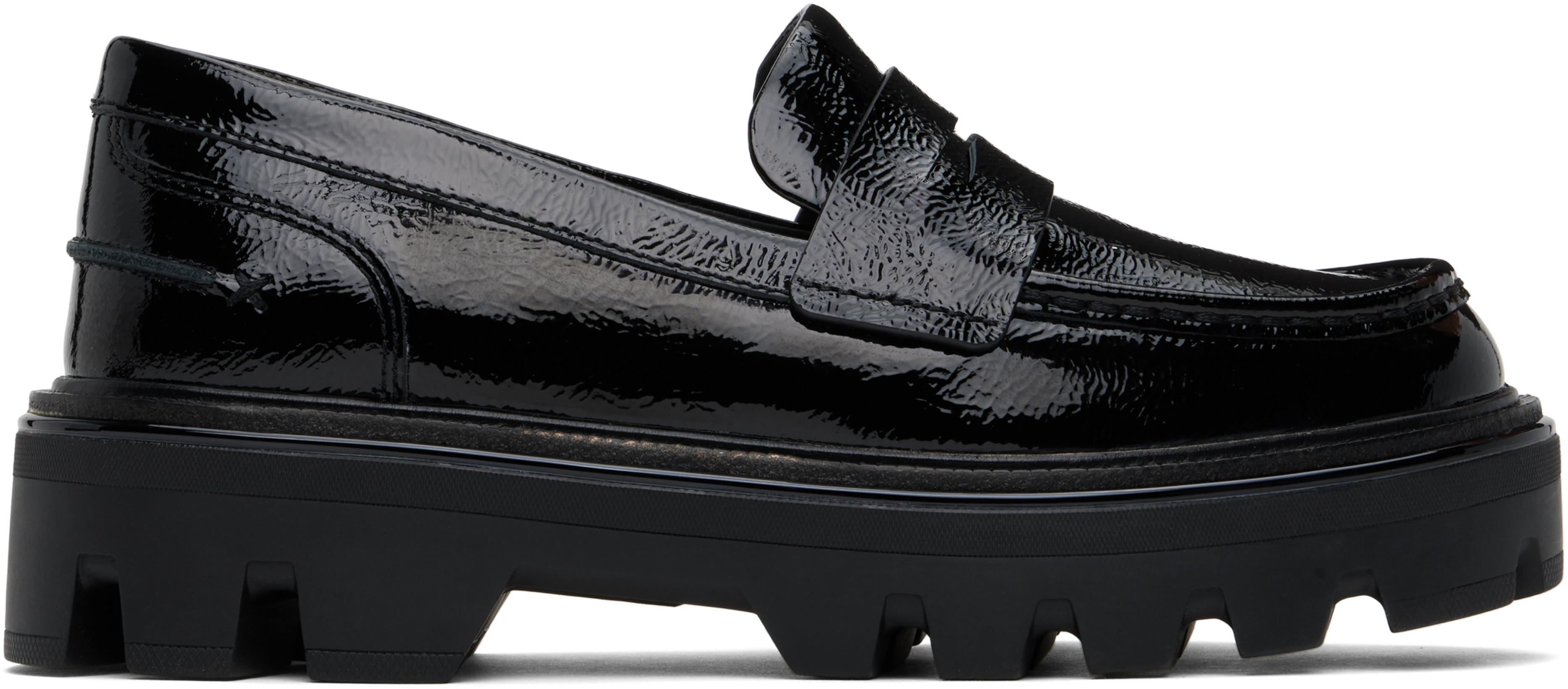 Black Quinn Leather Loafers by RAG&BONE