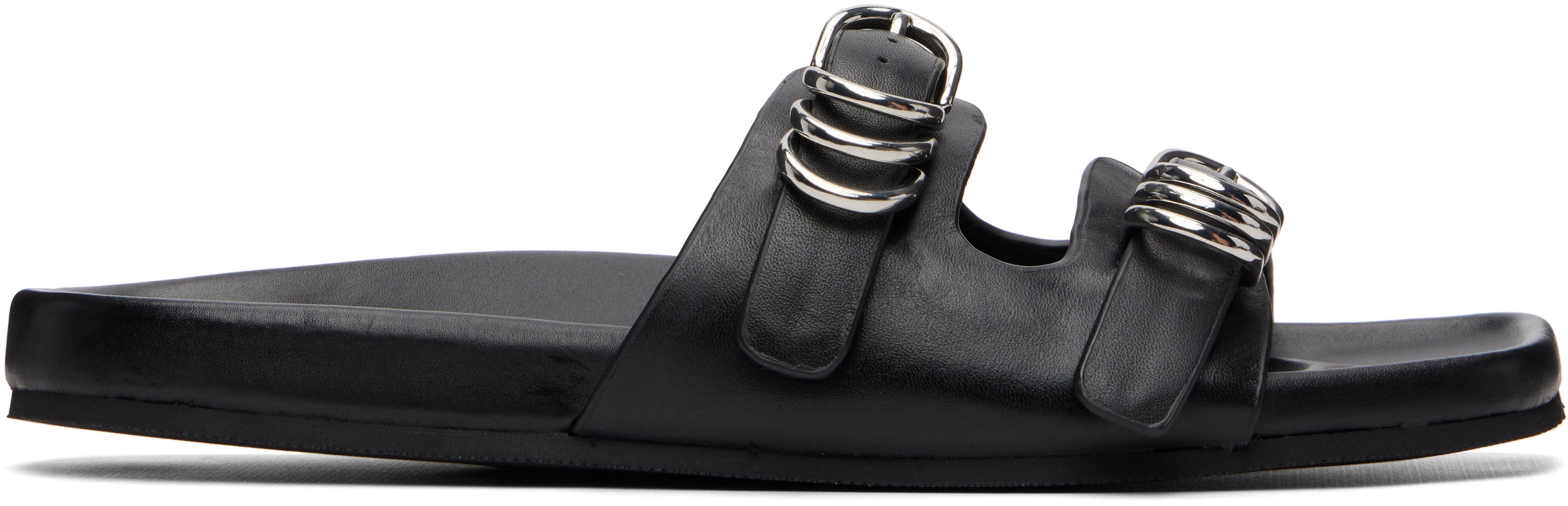 Black Rue Leather Sandals by RAG&BONE
