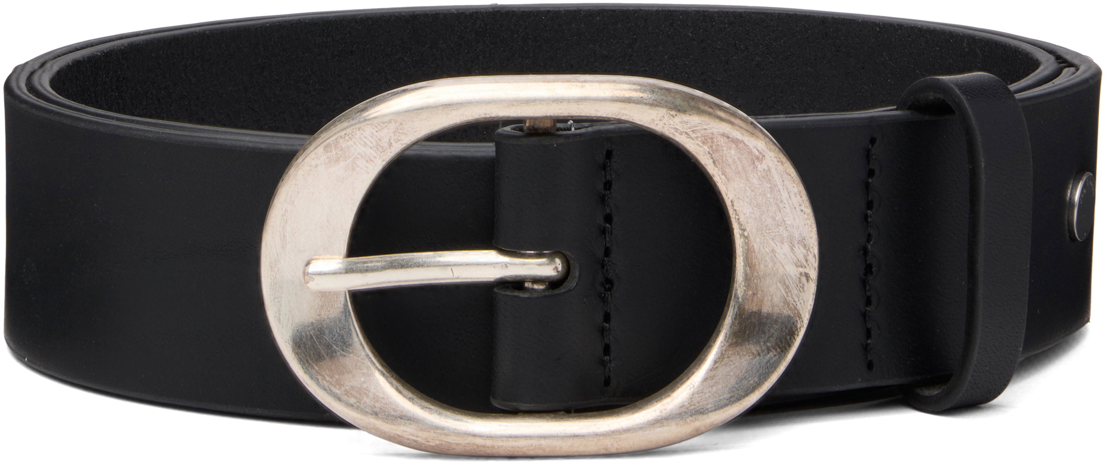 Black Vera Italian Leather Belt by RAG&BONE