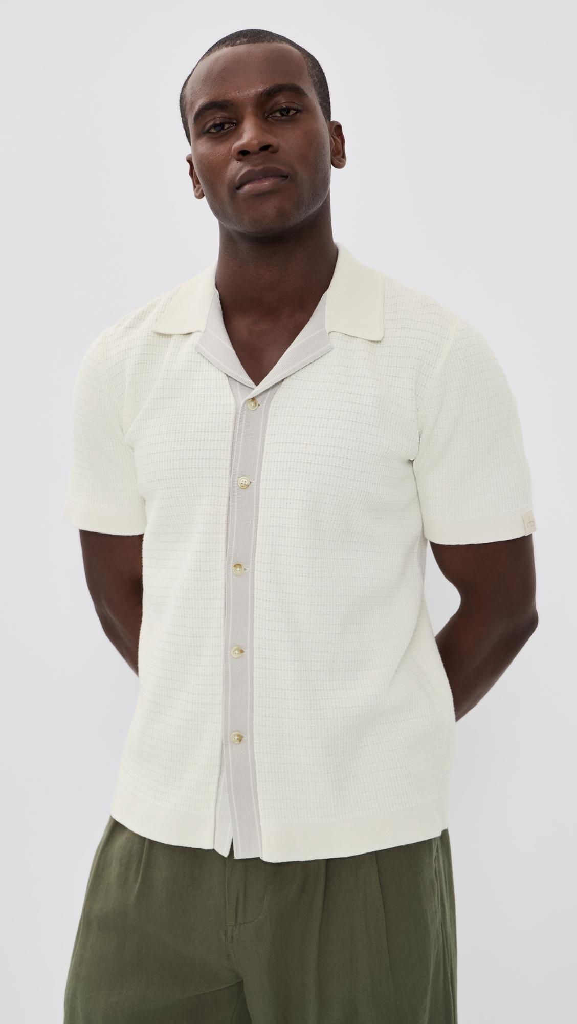 Blocked Harvey Camp Shirt by RAG&BONE