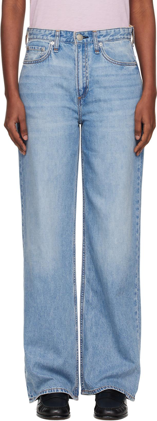 Blue Logan Wide-Leg Jeans by RAG&BONE