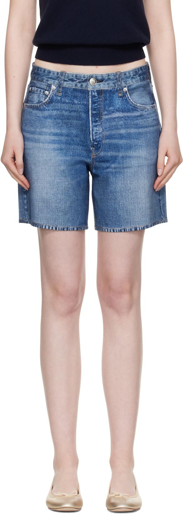 Blue Miramar Kaia Shorts by RAG&BONE