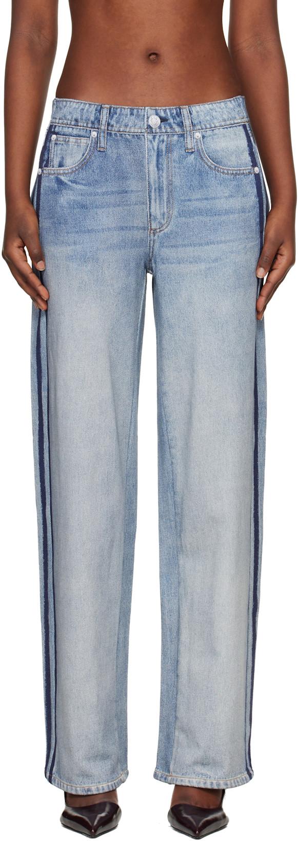 Blue Miramar Wide-Leg Track Pants by RAG&BONE